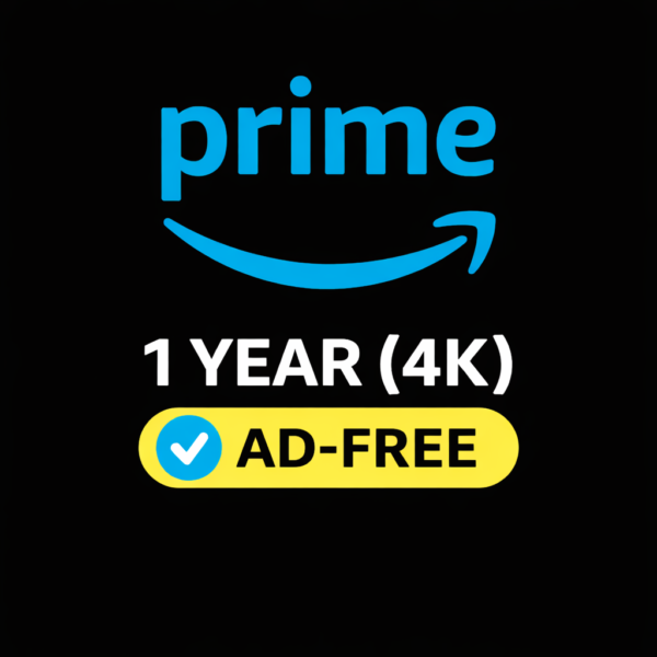 Prime Video – 1 Year (4K) Ad-Free